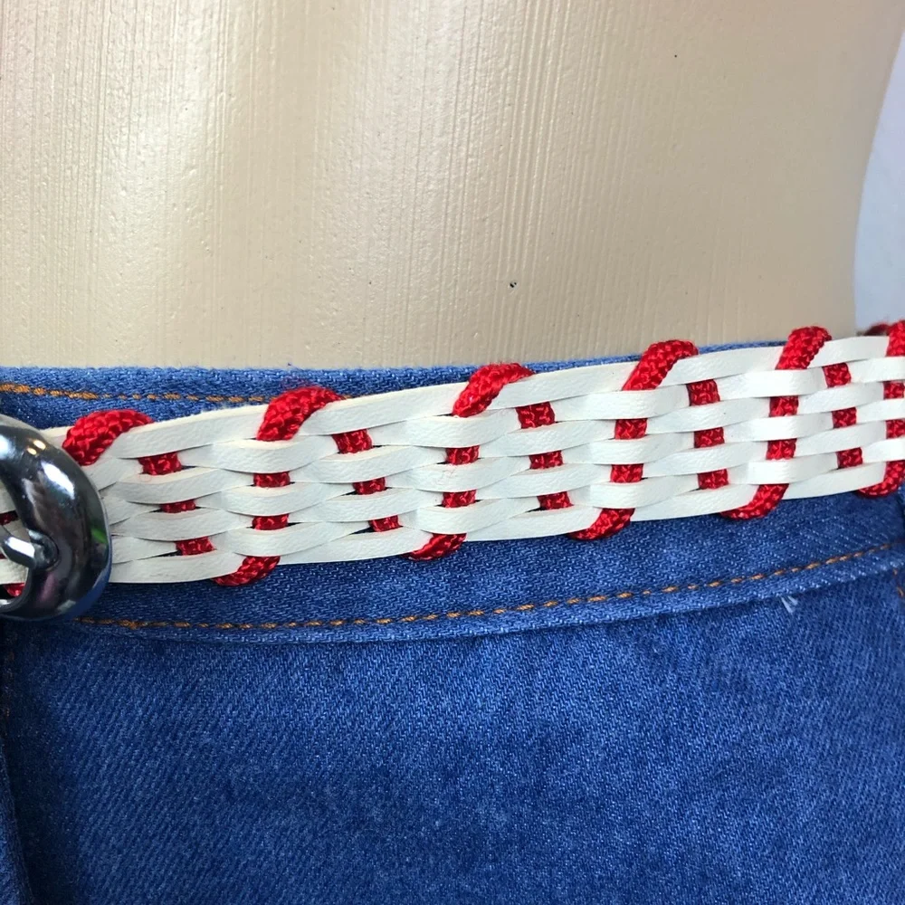 Vintage Braided Leather Belt